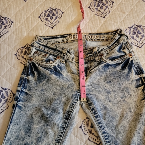 Wallflower Acid Wash Boot Cut Jeans Sz 0 - Picture 6 of 7
